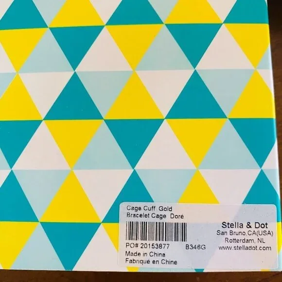 💜 Stella & Dot Cage Cuff GOLD Brand New! - Picture 6 of 6